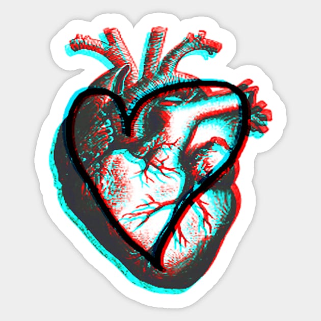 Heart Sticker by Fabiopasqualiart